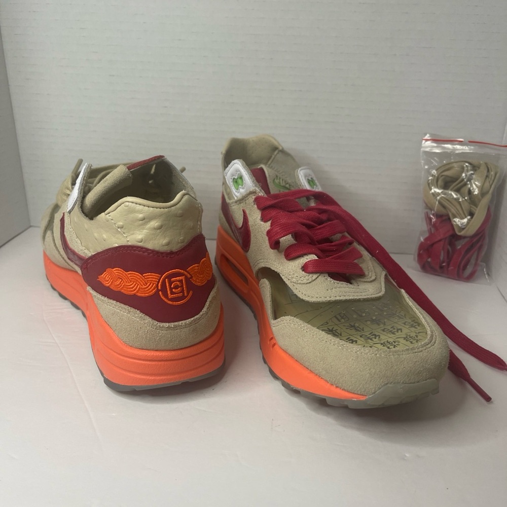 Nike Air Max Red and Beige Sneakers